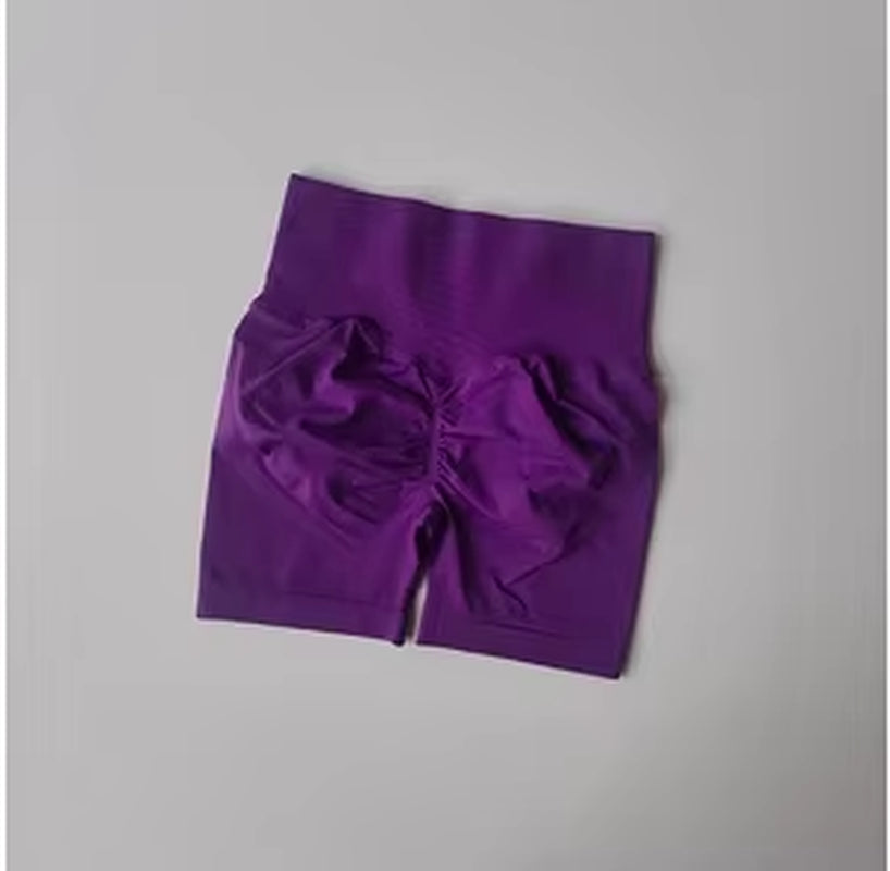 Peach Hip Lifting Sports Shorts Women High Waist and Waist Tightening Slimming Running Hip Speed Drying Three Point Tight Pants
