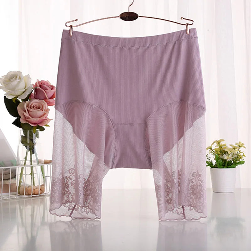 60-115 KG plus Size Safety Short Pants Summer Women Seamless Underskirt Shorts anti Rub Thigh Boyshorts Sexy Lace Women Boxers
