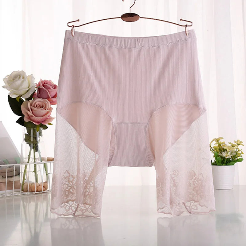 60-115 KG plus Size Safety Short Pants Summer Women Seamless Underskirt Shorts anti Rub Thigh Boyshorts Sexy Lace Women Boxers