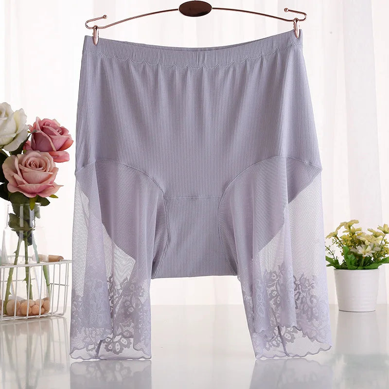 60-115 KG plus Size Safety Short Pants Summer Women Seamless Underskirt Shorts anti Rub Thigh Boyshorts Sexy Lace Women Boxers